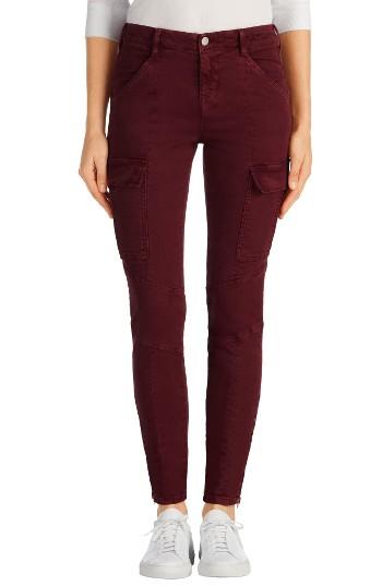 Women's J Brand Houlihan Skinny Cargo Pants - Red