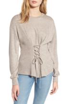 Women's Wayf Ana Corset Sweatshirt - Grey
