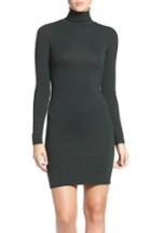 Women's French Connection 'sweeter' Turtleneck Sweater Dress - Green