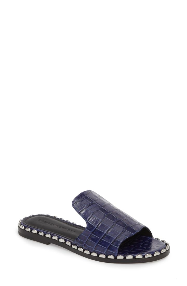 Women's Sigerson Morrison Estee Slide Sandal Eu - Blue
