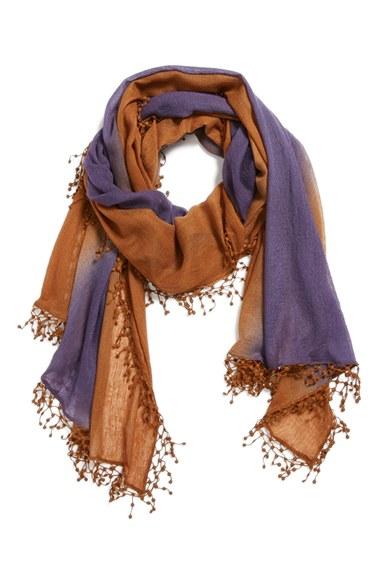 Women's La Fiorentina 'ombre Lace' Cashmere Scarf