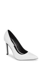 Women's Calvin Klein Jeans Paige Pointed Toe Pump .5 M - White