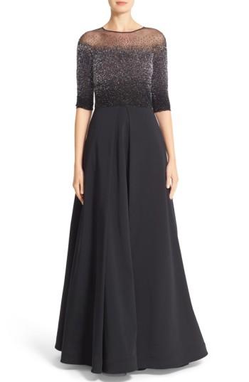 Women's Pamella Roland Embellished Faille Ballgown
