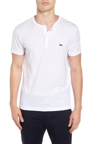 Men's Lacoste Henley T-shirt (s) - White