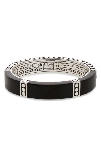 Women's John Hardy Dot 12.5mm Hinge Wooden Bangle
