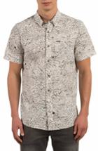 Men's Volcom Primitive Noize Print Shirt - White