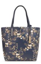 Vince Camuto Fran Reversible Leather Tote - Blue