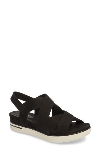 Women's Eileen Fisher Sonny Sandal M - Black
