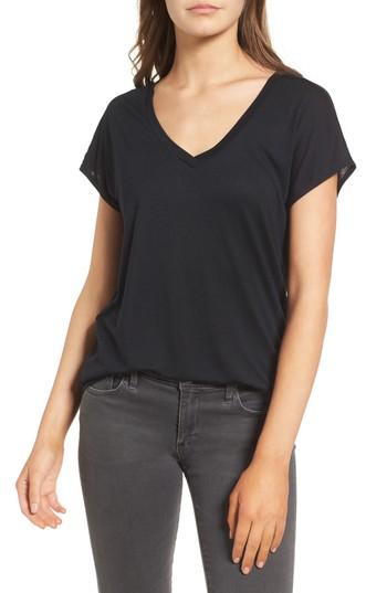 Women's Trouve High/low Dolman Tee - Black