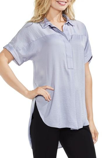 Women's Vince Camuto Hammered Satin Blouse - Purple