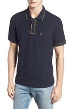 Men's Original Penguin Earl Camo Trim Polo - Blue