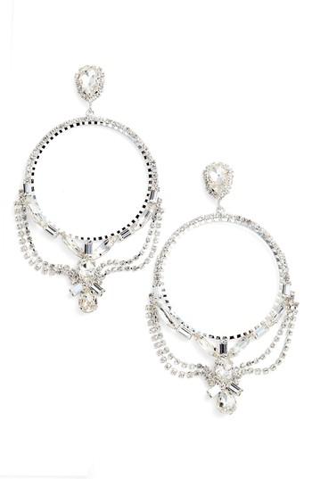 Women's Cristabelle Fancy Frontal Hoop Drop Earrings