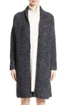 Women's Fabiana Filippi Wool Blend Boucle Long Cardigan Us / 40 It - Grey