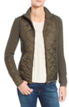 Women's Barbour 'sporting' Zip Front Quilted Jacket Us / 10 Uk - Green