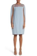Women's Max Mara Sospiro Cape Shift Dress - Blue