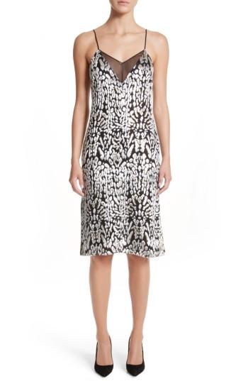 Women's Adam Lippes Ocelot Velvet Jacquard Dress