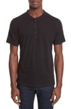 Men's Rag & Bone Standard Issue Henley T-shirt - Black