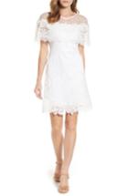 Women's Kobi Halperin Vivi Lace Ruffle Fit & Flare Dress - White