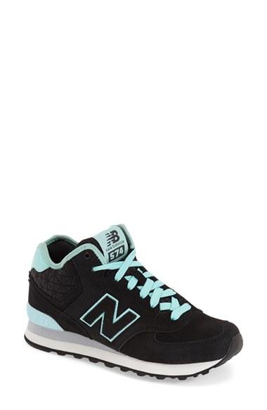 Women's New Balance '574' Sneaker .5 B - Black
