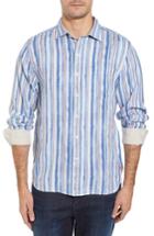 Men's Tommy Bahama Watercrest Stripe Linen Sport Shirt