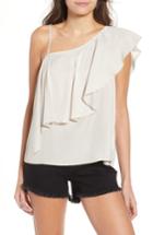 Women's Stone Row Hangin Ruff One-shoulder Top - Grey