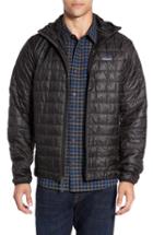 Men's Patagonia Nano Puff Hooded Jacket, Size - Black