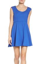 Women's French Connection Whisper Light Fit & Flare Dress - Blue
