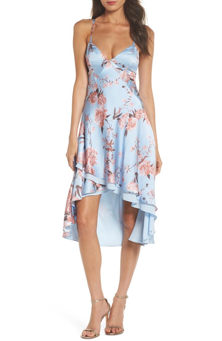Women's Fame And Partners The Farren Floral Silk Dress