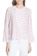 Women's Ted Baker London Colour By Numbers Stripe Shirt - Ivory
