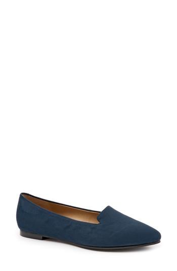 Women's Trotters Harlowe Pointy Toe Loafer .5 M - Blue