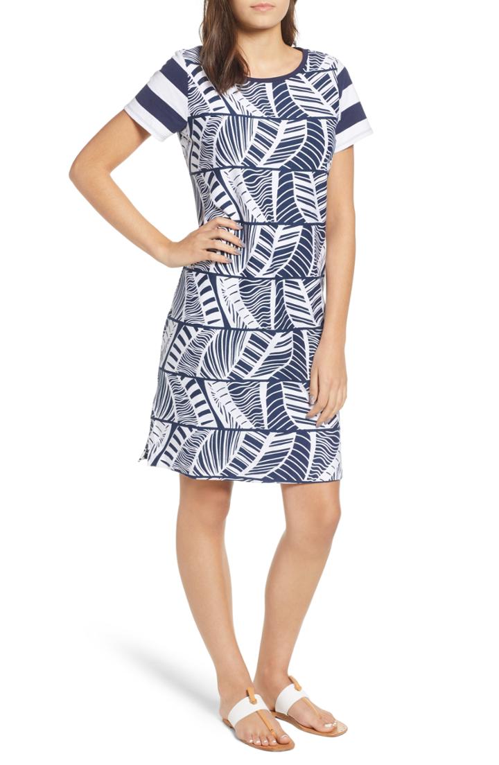 Women's Tommy Bahama Palm Leaf Stripe T-shirt Dress