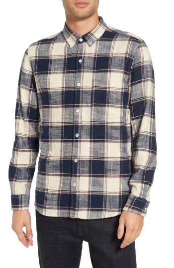 Men's Baldwin Regular Fit Flannel Sport Shirt - Blue