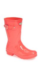 Women's Hunter Original Short Gloss Rain Boot M - Pink