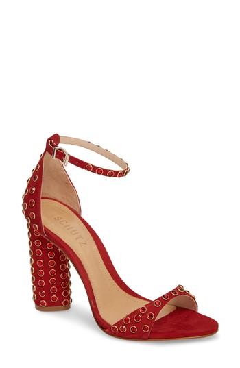Women's Schutz Marcelle Ankle Strap Sandal .5 M - Black