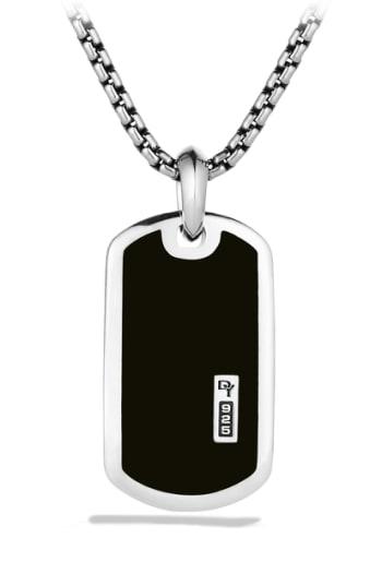 Men's David Yurman 'exotic Stone' Tag With Semiprecious Stone