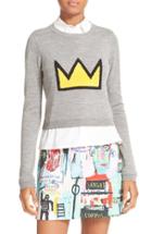 Women's Alice + Olivia Nikia Layered Look Crown Sweater