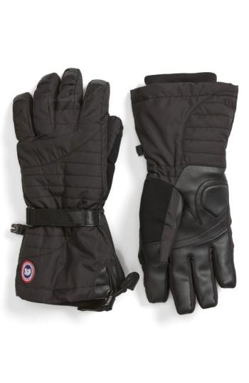 Women's Canada Goose 'arctic' Waterproof Down Gloves - Black