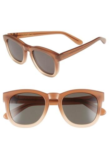Women's Wildfox 'classic Fox' 50mm Retro Sunglasses - Desert/ G15 Sun