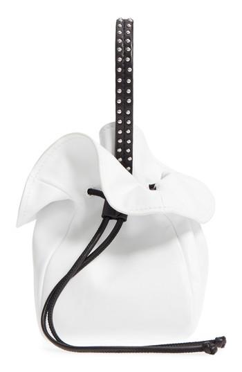 3.1 Phillip Lim Mini Ray Lambskin Punching Bag Wristlet - White