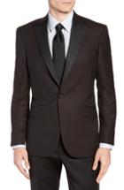Men's Ted Baker London Jules Trim Fit Wool Dinner Jacket S - Burgundy