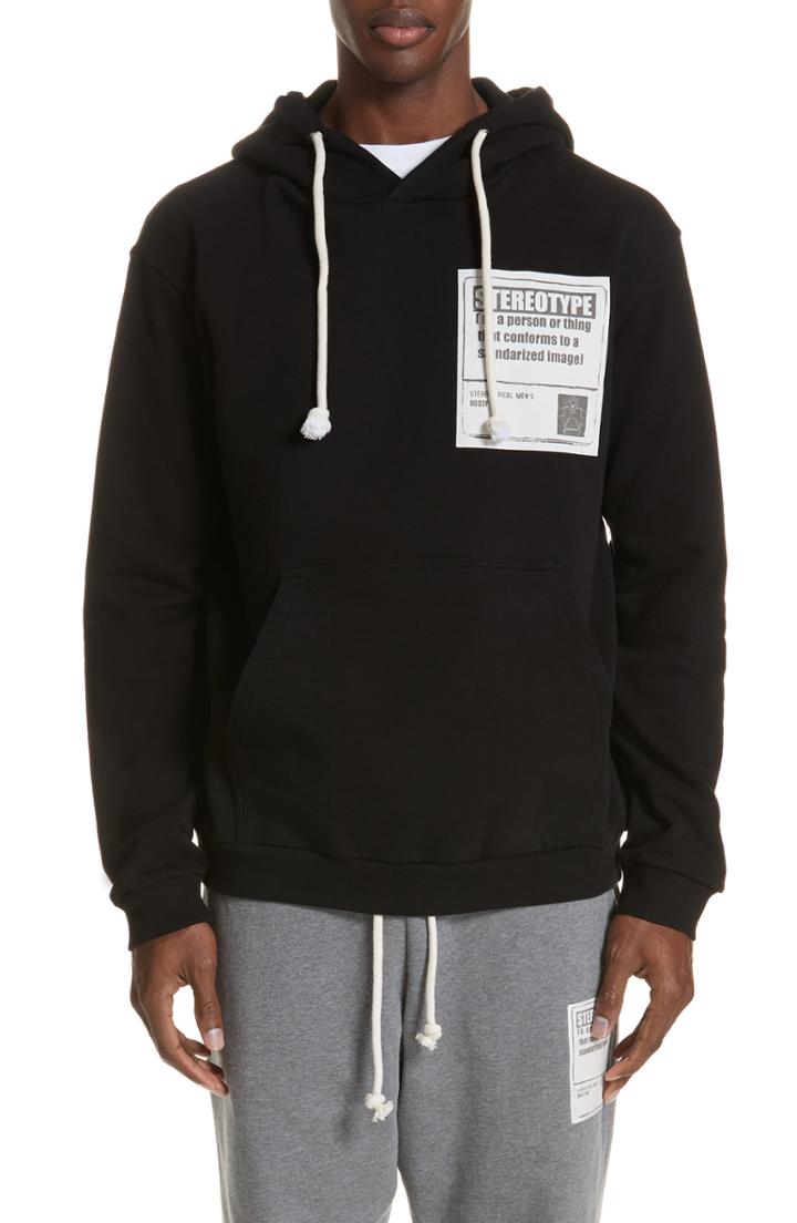 Men's Maison Margiela Hoodie Sweatshirt Eu - Black