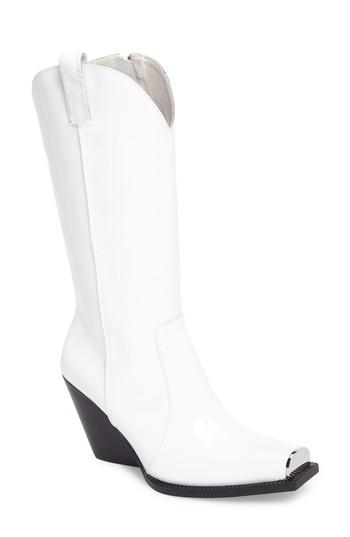 Women's Jeffrey Campbell Overkill Western Boot M - White