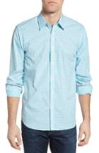 Men's Jeremy Argyle Fitted Plaid Sport Shirt - Blue