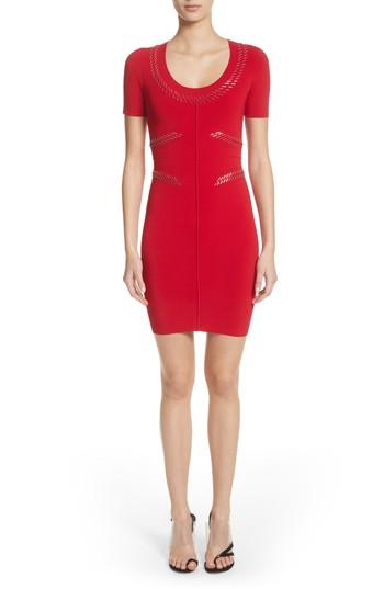 Women's Alexander Wang Pin Pierce Darted Dress - Red