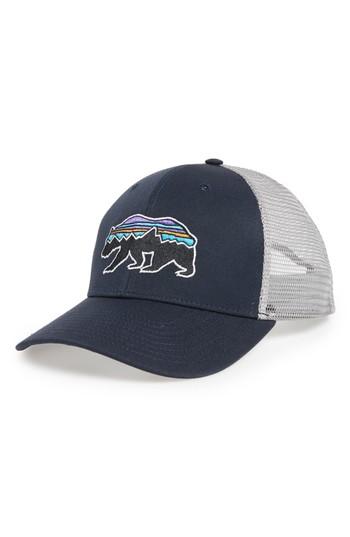 Men's Patagonia Fitz Roy Bear Trucker Cap - Grey