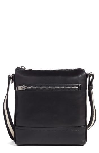 Men's Bally Trezzini Leather Crossbody Bag - Black