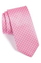 Men's Eton Geometric Silk Tie, Size - Pink