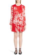 Women's Fendi Bloom Garden Print Silk Blend Fil Coupe Dress