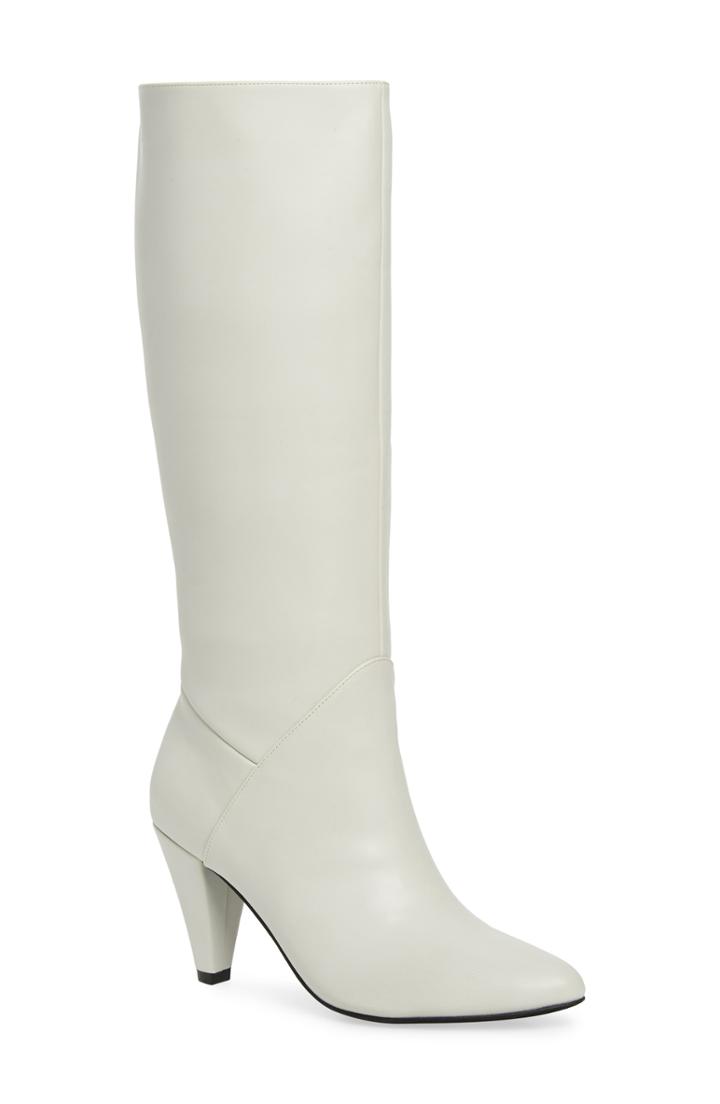Women's Jeffery Campbell Candle Knee High Boot M - Ivory