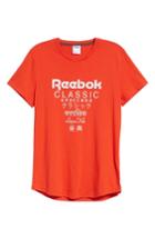 Men's Reebok Longline Unisex T-shirt, Size - Orange